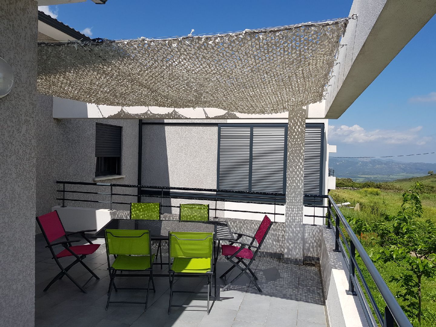 Terrasse coté Golfe de Saint Florent