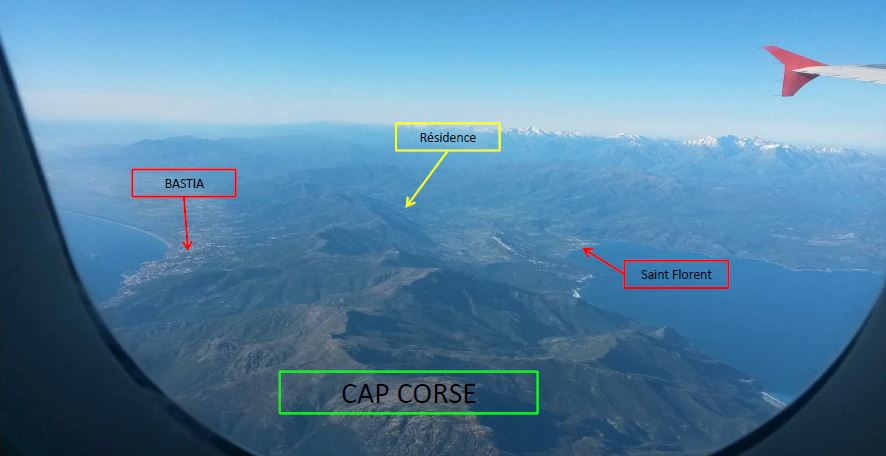 Vue aerienne cap corse